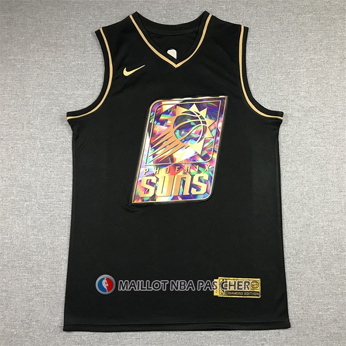 Maillot Golden Edition Phoenix Suns Devin Booker NO 1 2021-22 Noir